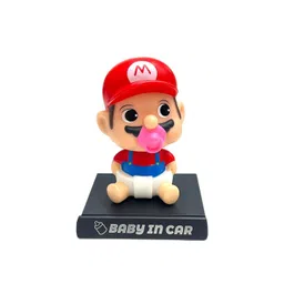 AUGEN Black Mario Red Baby Figure Bobblehead Showpiece-picture-28