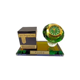 AUGEN Brown & Green Kaaba Mecca Crystal Glass Decorative Religious Idol Showpiece-image-8