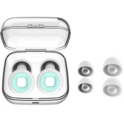 augen Ear Plugs for Sleeping, Noise Canceling, Reusable Silicone (White Green, M8) Ear Plug-picture-11