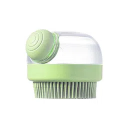 AUGEN Green Gentle Silicone Body Scrubber Cleaning Soap Dispenser-image-2