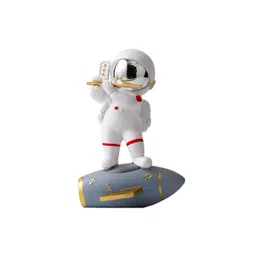 AUGEN Silver-Toned & White Astronaut Figurin Showpiece-picture-27