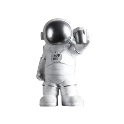 AUGEN Silver-Toned & White Astronaut Figurine Showpiece-picture-33