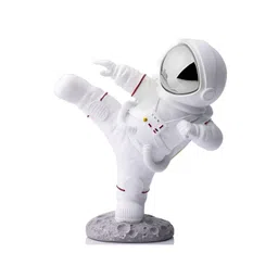 AUGEN Silver-Toned & White Astronaut Figurine Showpiece-picture-34