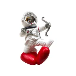 AUGEN Silver-Toned & White Astronaut Figurine Showpiece-picture-35