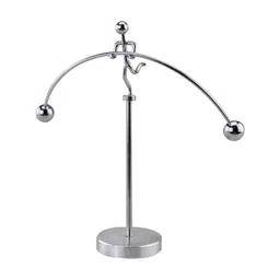 AUGEN Silver-Toned Balancing Pendulum Durable Innovative Stress Relief Curio Showpiece-picture-38