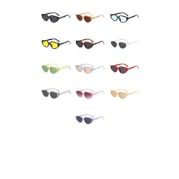 AUGEN Unisex Black Cateye Sunglasses with-picture-23