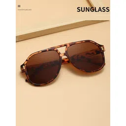 AUGEN Unisex Brown Lens & Brown Aviator Sunglasses with-picture-38