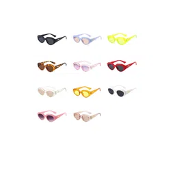 AUGEN Unisex Brown Lens & Brown Oval Sunglasses with-picture-35