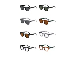 AUGEN Unisex Green Wayfarer Sunglasses with-picture-21