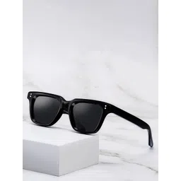 AUGEN Unisex Yellow Lens & Black Square Sunglasses with-picture-30