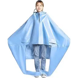 augen Waterproof Bike Raincoat Poncho – Hooded Rainsuit for Cycling, Motorcycling, and Scooter Riding-picture-35