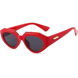 augen Modern Oval Plastic Women Sunglasses UV 400 Protected Medium Size (191) image 1