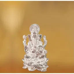 aumentare collections Ganesh Idol silver 01 Decorative Showpiece - 3.6 cm-picture-31