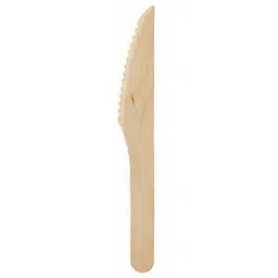 aumni crafts Eco Friendly Wooden 16 CM Knife (Pack of 100) Disposable Biodegradable Wooden Dessert Knife Set-picture-20