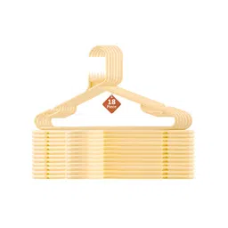 Aura 18-Pcs Cream Coloured Multipurpose Cloth Hangers-picture-53