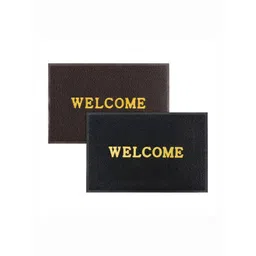 Aura 2-Pcs Brown & Black Printed Anti Skid Doormat-picture-41