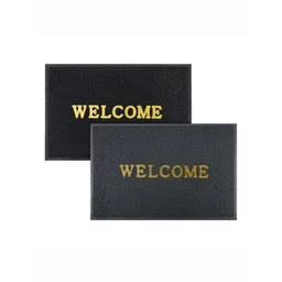 Aura 2-Pcs Grey & Black Printed Anti Skid Doormat-picture-19