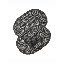 Aura 2-Pcs Grey Spiral Oval Doormat-picture-15