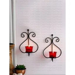 Aura 2-Pcs Metal Candle Tealight Holder Wall Hanging-picture-37