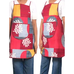 Aura 2-Pcs Red & Yellow Printed WaterproofAprons-image-7
