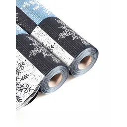 Aura 2 Pieces White And Black Printed Shelf Liners-image-13