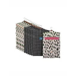 Aura 24-Pcs Brown & Maroon Printed Pure Cotton Multi-Utility Organisers-picture-24