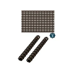 Aura 3-Pcs Brown & Black Textured 110 GSM Bath Rugs-picture-17