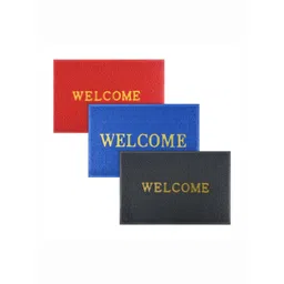 Aura 3-Pcs Red & Blue Printed Anti Skid Doormat-picture-12