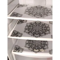 Aura 3-Pcs White & Black Printed Water Proof Fridge Mats-picture-26