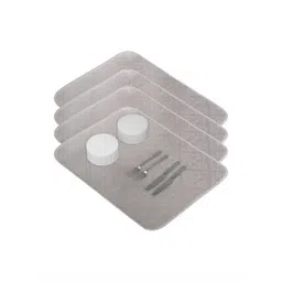 Aura 4-Pcs Grey Floor Microfiber Crockery Dish Drying Kitchen Mats-picture-14