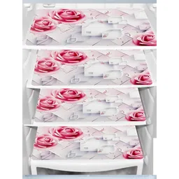 Aura 4-Pcs Pink & White Printed Fridge Organisers-picture-18