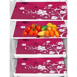 Aura 4-Pcs Pink & White Printed Fridge Organisers-picture-16