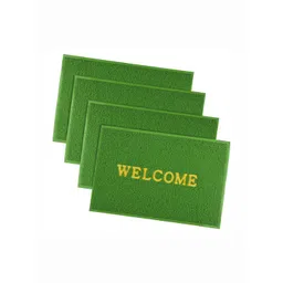 Aura 4Pcs Green & Yellow Self-Designed Anti-Slip Eco-Friendly Absorbent Large Doormats-picture-38