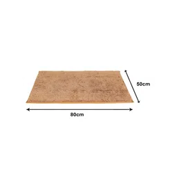 Aura Bano Beige Anti Skid Rectangular Microfiber Bath Rug-picture-38