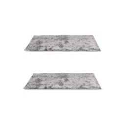 Aura Bano Grey 2 Pieces Printed Non Slip Bath Rug-picture-32