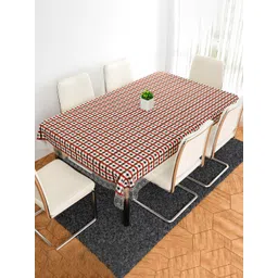 Aura Barik Check Anti-Skid 6-Seater Plastic Table Cover-picture-26