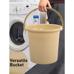 Aura Beige 10 piece Solid Plastic Bath Accessories Set image 5