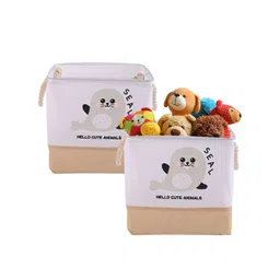 Aura Beige & White 2 Pieces Multi-Utility Organisers-picture-26