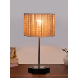 Aura Beige Wood Cylindrical Shaped Table Lamp-picture-35