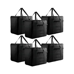 Aura Black 6 Pieces Printed Multi-Utility Organisers-picture-48
