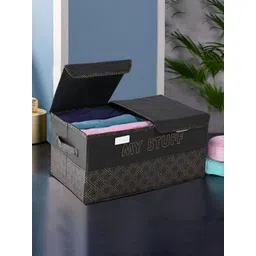 Aura Black & Gold Toned 2 Compartments Foldable Drawer Organisers-picture-36