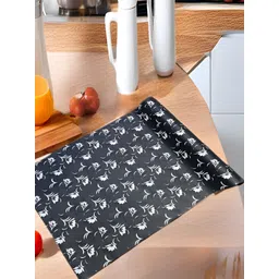 Aura Black & White Floral Printed Water Resistant Shelf Liner Organiser-picture-27