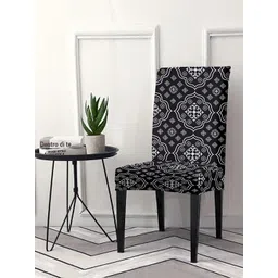 Aura Black & White Printed Chair Covers-picture-17