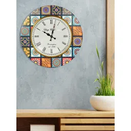 Aura Black & White Printed Contemporary Wall Clock-picture-14