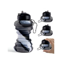 Aura Black & White Set of 3 Plastic Printed Smart Vacuum Water Bottle-picture-36