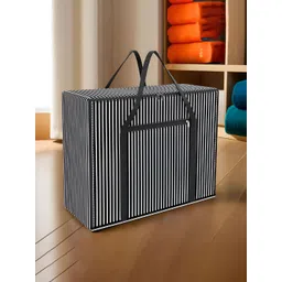 Aura Black & White Striped Storage Bag Organisers-picture-35