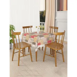 Aura Black Floral Printed 4-Seater PVC Table Cover-picture-16