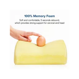 Aura Black Memory Foam Filled Polycotton Travel Pillow image 5