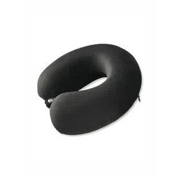 Aura Black Memory Foam Filled Polyester Travel Pillow-picture-16