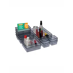 Aura Black Set of 14 Regular Makeup Organiser-picture-28